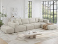 150" Oversized Boneless Couch for Living Room Modular Sectional Sofa by CUGOAO