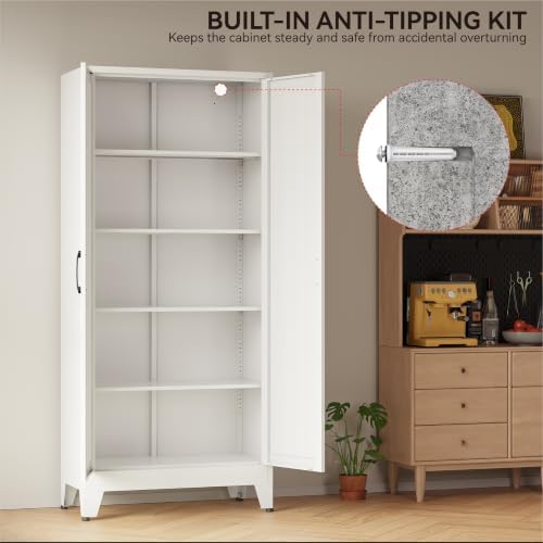 COFaR 71" White Pantry Cabinet - Image 7