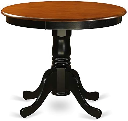 East West Furniture ANAV3-BLK-LC 3 Piece Dining Room Furniture Set Contains a - Image 3