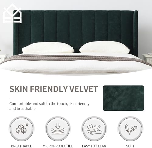 YUHUASHI King Bed Frame，Platform Bed - Image 5