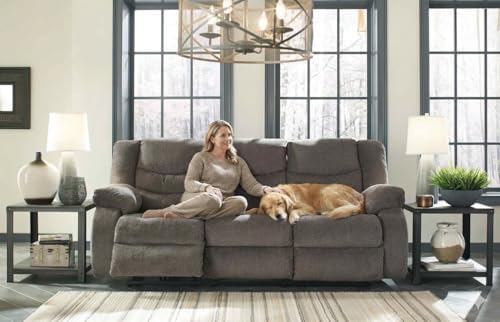 Signature Design by Ashley Manual Reclining Sofa Couch - Image 2