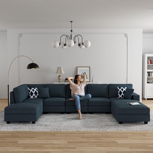 Legend Vansen Oversized Modular Sectional Sofa, U/L‑Shaped Reversible Couch - Image 2
