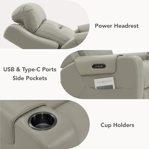 Watson & Whitely Oversized Genuine Leather Power Recliner Chair - Image 6