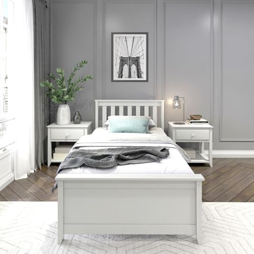 Plank+Beam Solid Wood Twin Bed Frame, Platform Bed - Image 3