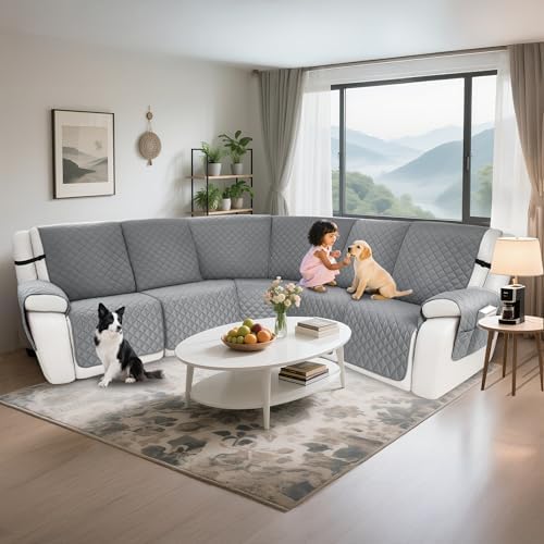 Waterproof Sectional Reclining Couch Covers L Shaped Recliner Sectional Sofa - Image 2