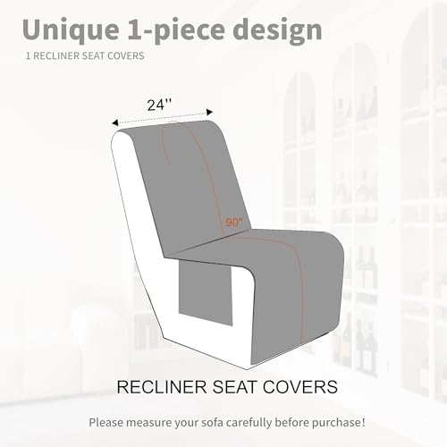 Waterproof Sectional Reclining Couch Covers L Shaped Recliner Sectional Sofa - Image 3