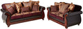 Furniture of America Kildred 2-Piece Fabric and Leatherette Sofa Set by Furniture+of+America