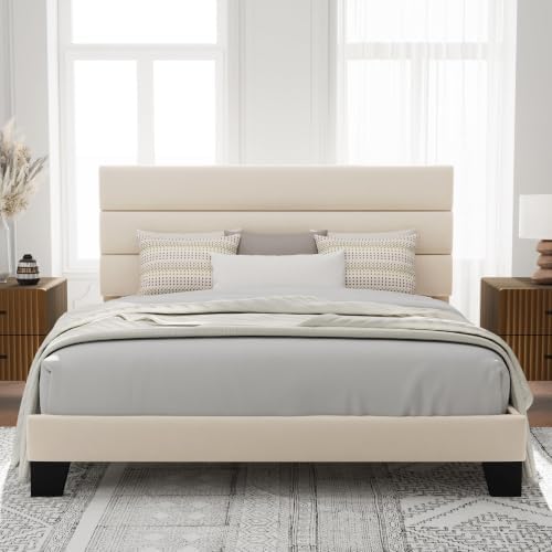 Allewie Cal King Size Platform Bed Frame by Allewie