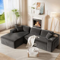 CAMMOO 108" L-Shaped Boneless Sectional Sofa, Cloud Couch in One Box by CAMMOO