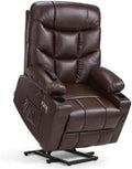 MCombo Power Lift Recliner for Elderly, Leather 7283 by MCombo