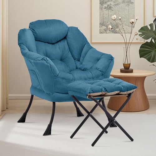 Lazy Chair with Ottoman, Comfy Reading Chair - Image 2