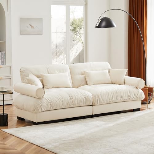 94" Modular Sectional Sofa, Velvet Upholstered Couches - Image 4