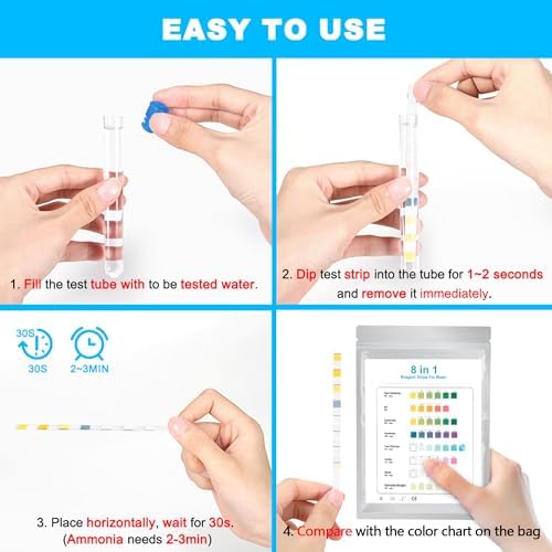 DaToo 8 in 1 Aquarium Test Kit Fish Tank Test Strips Accurate Water Quality - Image 6