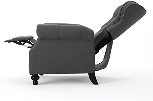 Christopher Knight Home Momo Wingback Recliner Chair, Upholstered Manual Push - Image 7