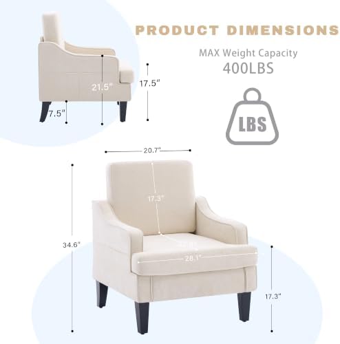 Mid-Century Accent Chairs Set of 2 - Image 2