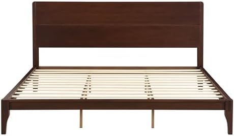 Merax King Size Bamboo Platform Bed Frame - Image 6