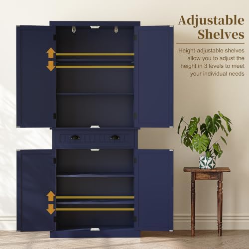 ARTPOWER 72" Tall Freestanding Pantry & Kitchen Storage Cabinet - Image 5