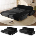 94.5" Sleeper Sofa Bed King Size, 3-in-1 Convertible Corduroy Couch by UPYOOE