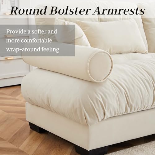 Beige Ottoman for Modular Sectional Sofa, Single Sofa, Ottoman Seat for - Image 5