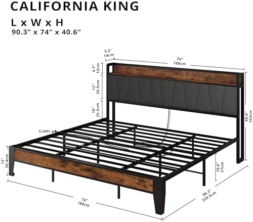 LIKIMIO California King Bed Frame - Image 2