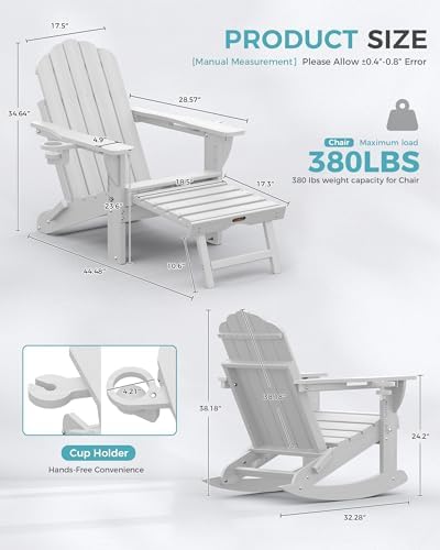 Ciokea Adirondack Rocking Chair - Image 3