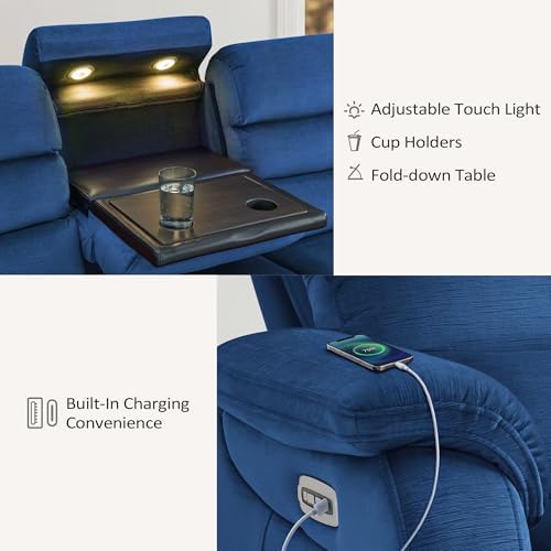 MCombo 87.2'' Wall Hugger Power Recliner Sofa - Image 7