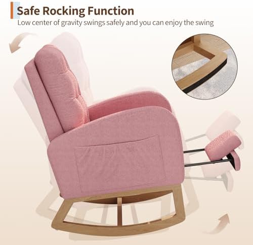 GarveeHome Nursery Rocking Chair - Image 6