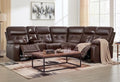 CANMOV Genuine Leather L-Shaped Power Recliner Sectional Corner Sofa by CANMOV