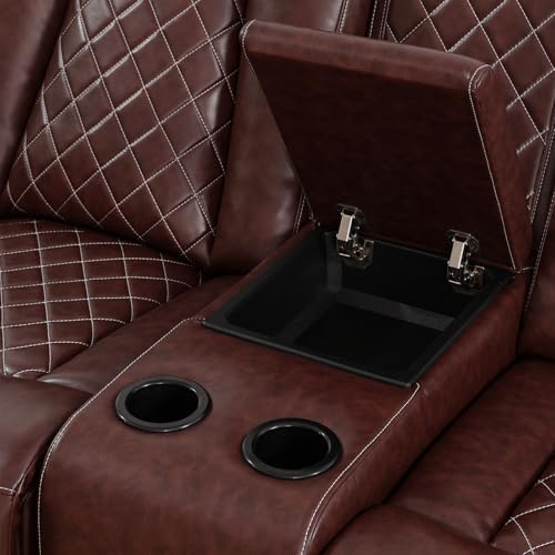 Power Recliner Sofa Set with LED Lights, Includes a Power Recliner 1 Seat and a - Image 6