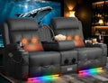Home Theater Seating, Power Loveseat Recliner Sofa by TiooiiReclinerSofa