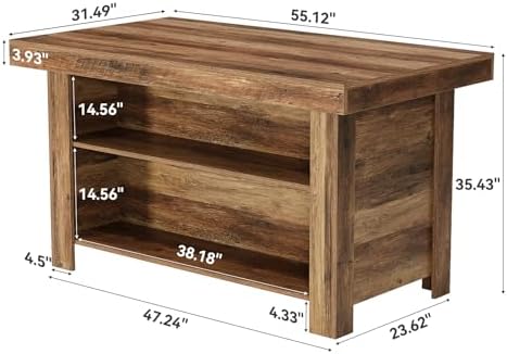 LITTLE TREE 55 Inches Kitchen Island - Image 2