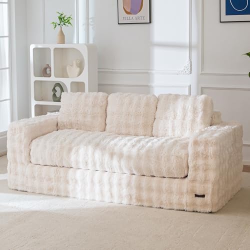MAXYOYO Loveseat Sofa Couch, Upholstered Bean Bag Chair Cloud Seat by MAXYOYO