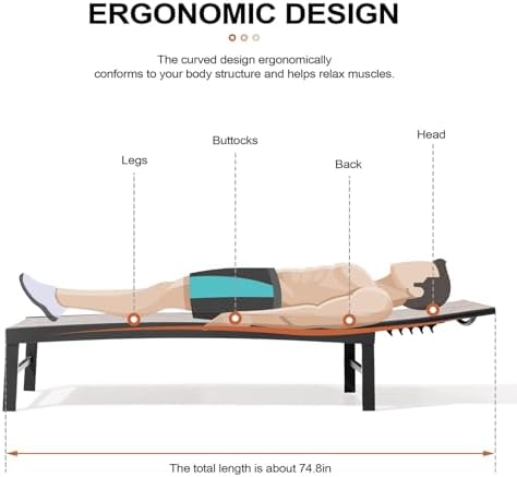 Crestlive Products Chaise Lounge Chair Outdoor Set of 2, Adjustable 5 Positions - Image 6