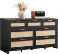 SICOTAS 7 Drawer Rattan Dresser by SICOTAS