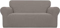 Easy-Going Stretch Loveseat Couch Covers Washable Taupe by Easy-Going