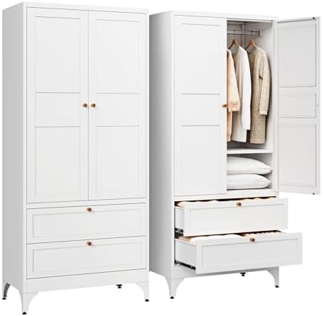 Letaya Metal Armoire Wardrobe Closet by LetayaMetalCabinets