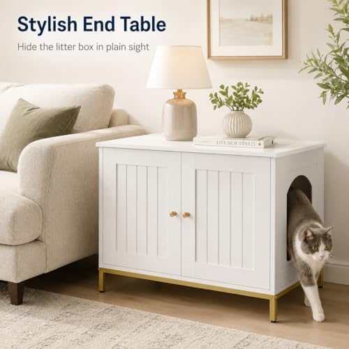 Homhedy 28.3" L Cat Litter Box Enclosure - Image 5