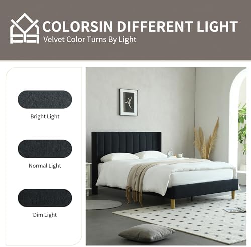 YUHUASHI King Bed Frame，Platform Bed - Image 6