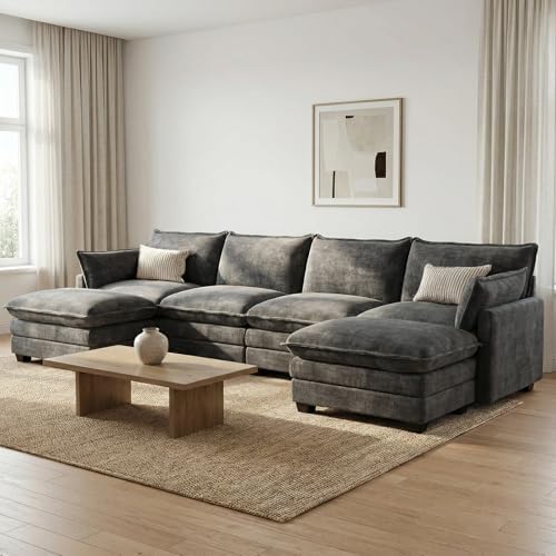 Modular Sectional Couch for Living Room, U Shaped Comfy Sofa by Unknown