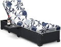 Outdoor Chaise Lounge Chair Cushion, Waterproof Non-Slip Patio Chaise Lounge by Tycdiose