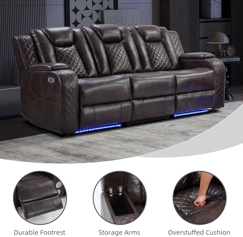 CANMOV Home Theater Seats Power Recliner Sofa - Image 3