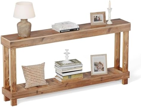 Rustic Farmhouse Console Table by COSHOMER