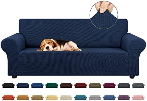 KEKUOU Stretch Couch Covers for Sofa, 3 Cushion Couch Slipcover by KEKUOU