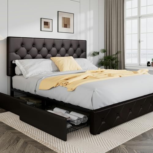 Allewie King Size Storage Bed Frame by Allewie