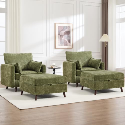 Set of 4 Oversized Accent Chair by HOMYKA