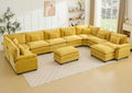 Oversized Modular Sectional Sofa Set, Convertible Deep Seat Cloud Couch by Unknown