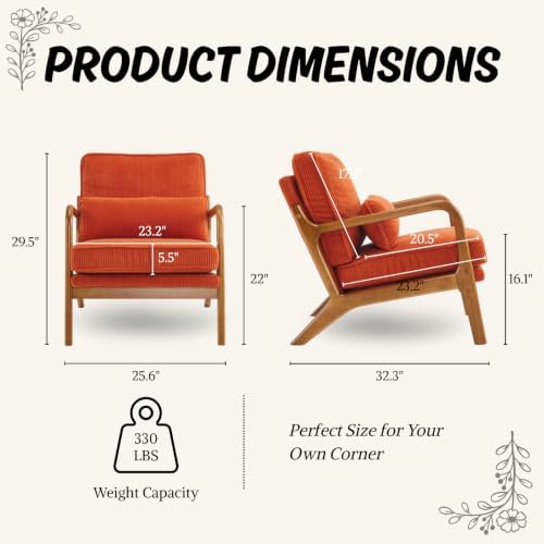 Karl home Mid-Century Modern Accent Reading Chair - Image 2