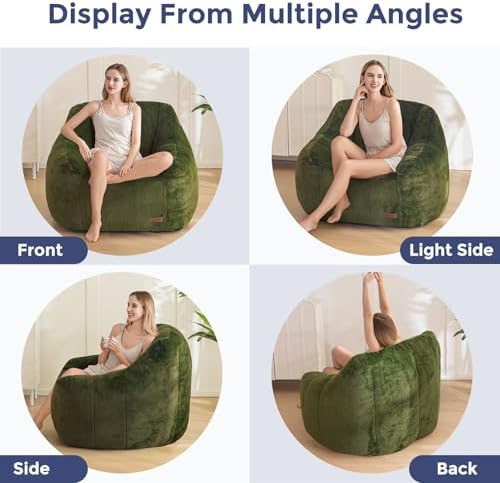 MAXYOYO Bean Bag Chair, Comfy Bean Bag Sofa - Image 3