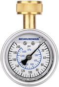 MEASUREMAN 2-1/2" Glycerin Filled Stainless Steel Water Pressure Test Gauge by MEASUREMAN