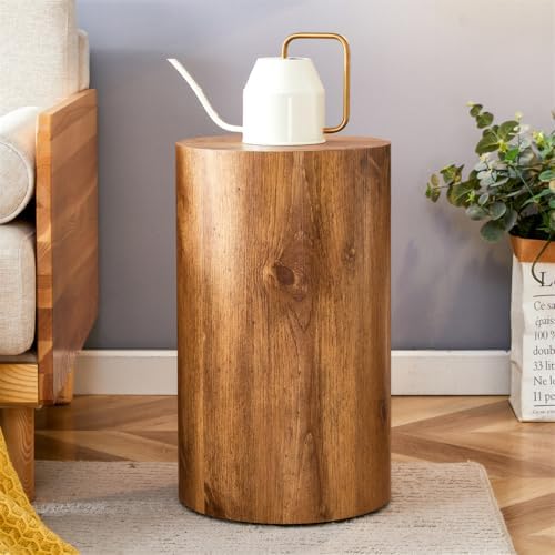 Round Side Table, End Table Living Room Table, Sofa Couch Bedside Table - Image 4